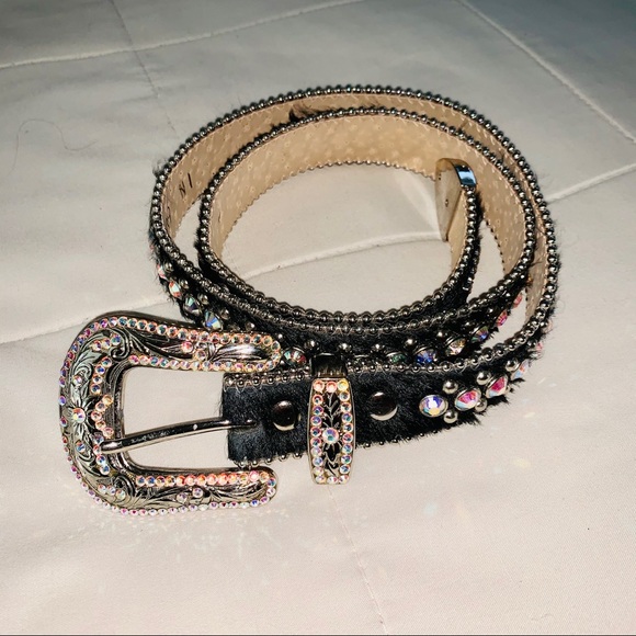 BB Simon Belt Swarovski Black Western AB main image 7